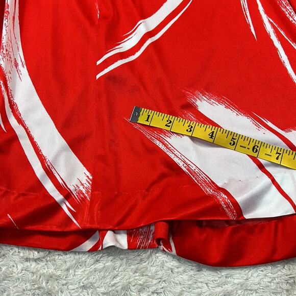 Vintage 70s Unbranded a line maxi dress in red and white, size small - Picture 9 of 9